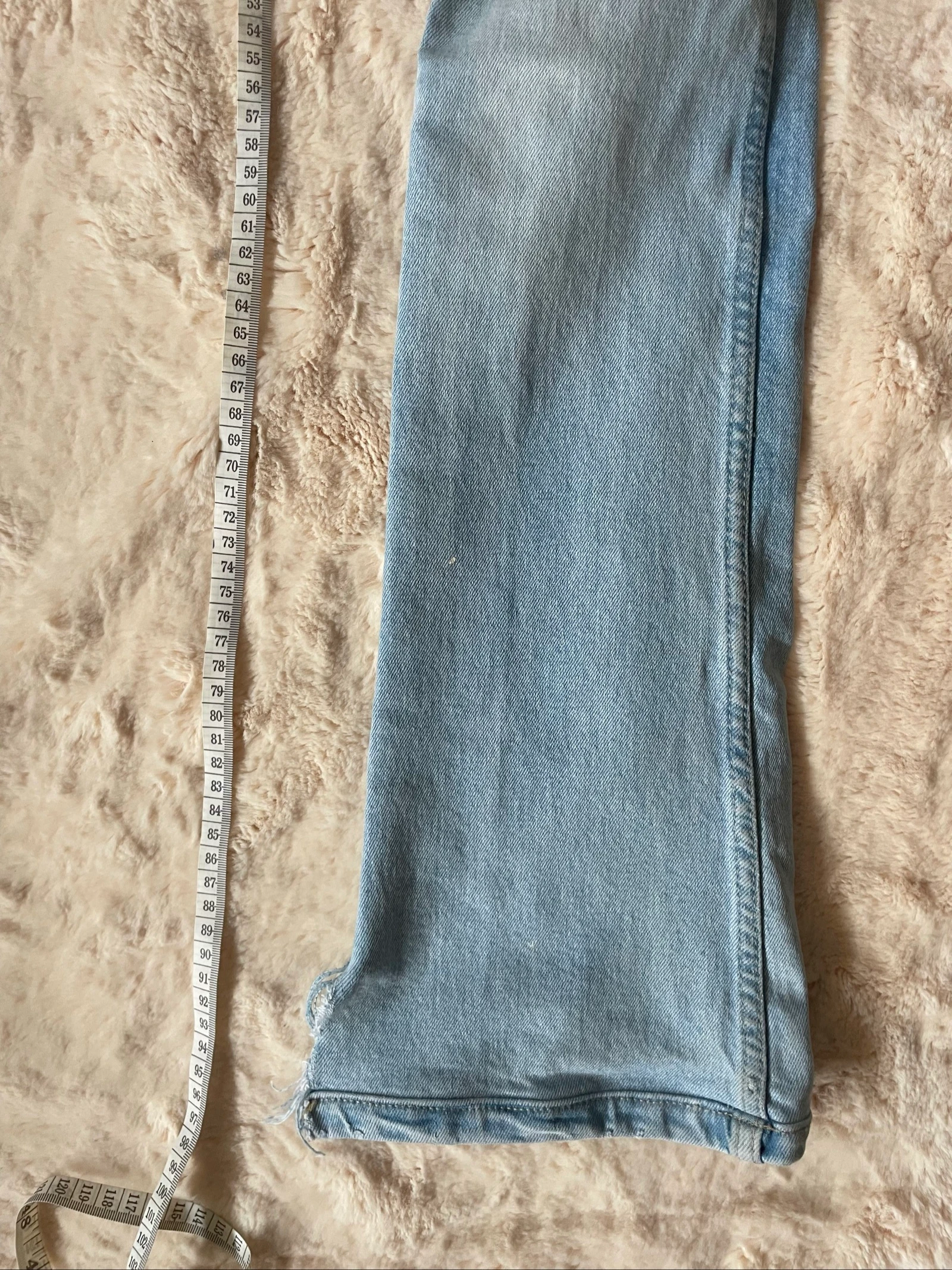 Distressed Blue Skinny Flare Jeans – photo 8